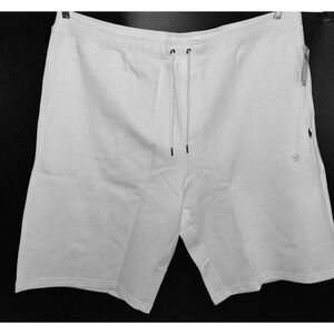 Polo Ralph Lauren Double Knit White Pony Aviator White Athletic Shorts NWT 5XLT